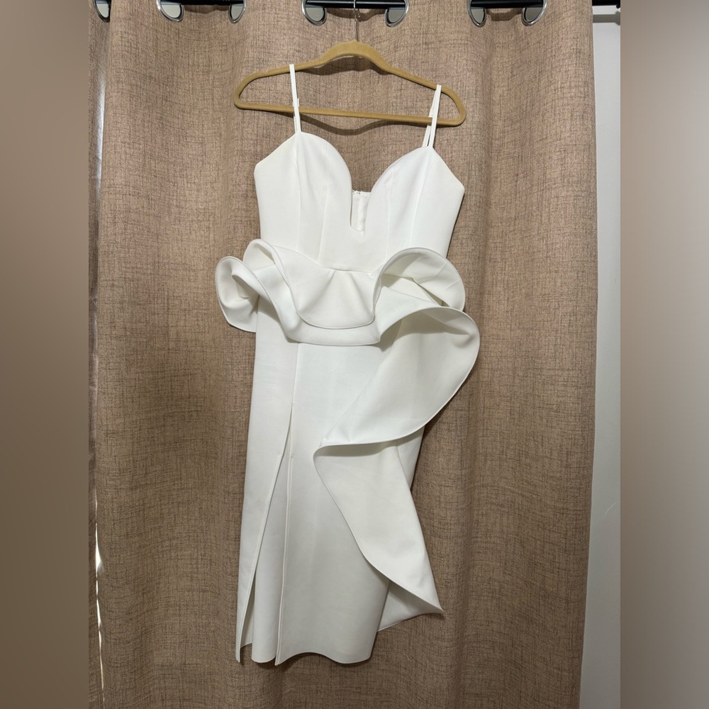 White asos dress